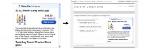 Google Checkout Store Gadget Small Version